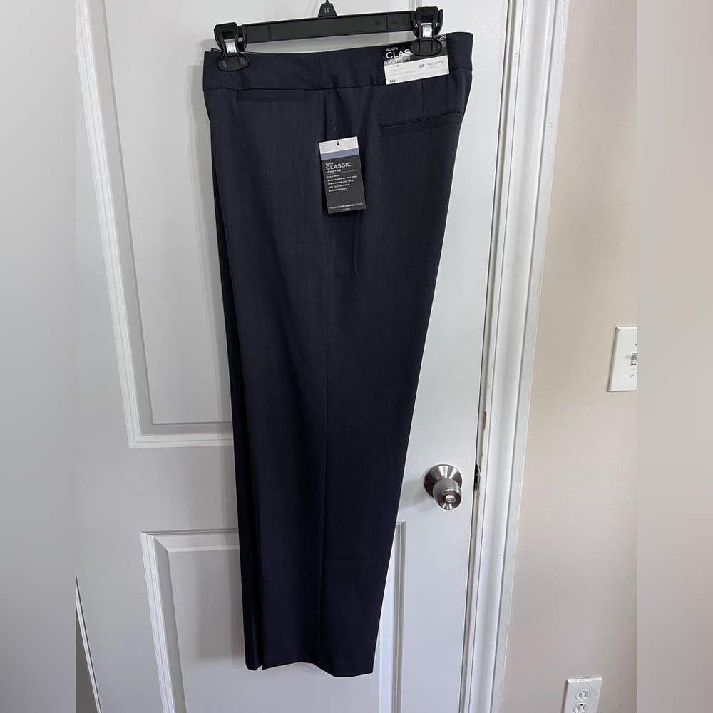 Liz Claiborne Dark Gray Straight Leg Pants